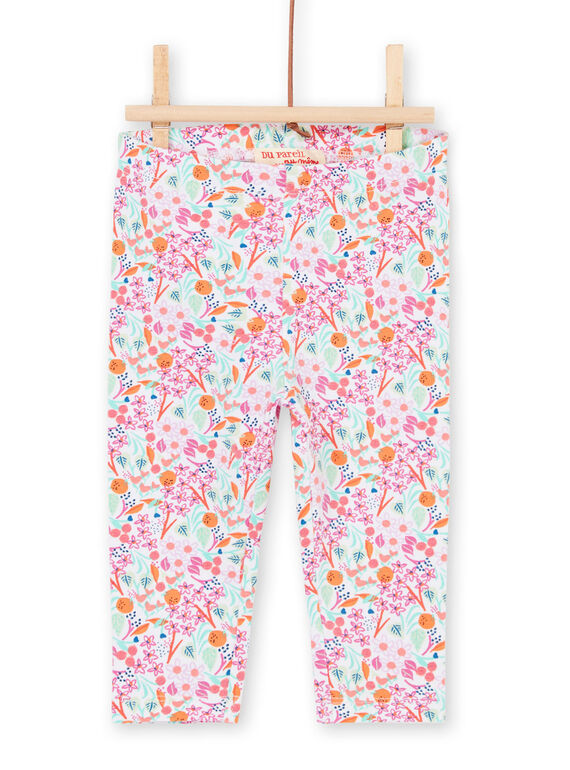 Legging imprimé fleuri coloré bébé fille LYIVILEG / 21SI09U1CAL000