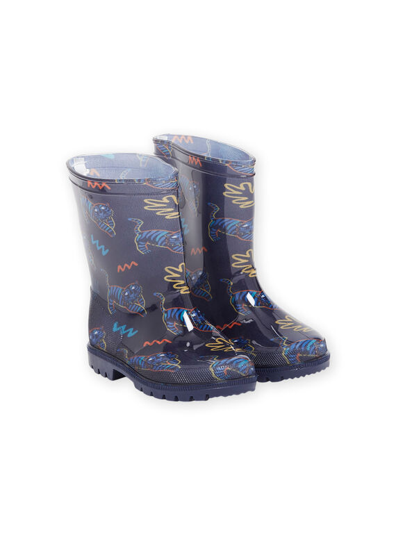 Bottes de pluie à imprimé tigre POPLUITIGROU / 22XK3613D0C070