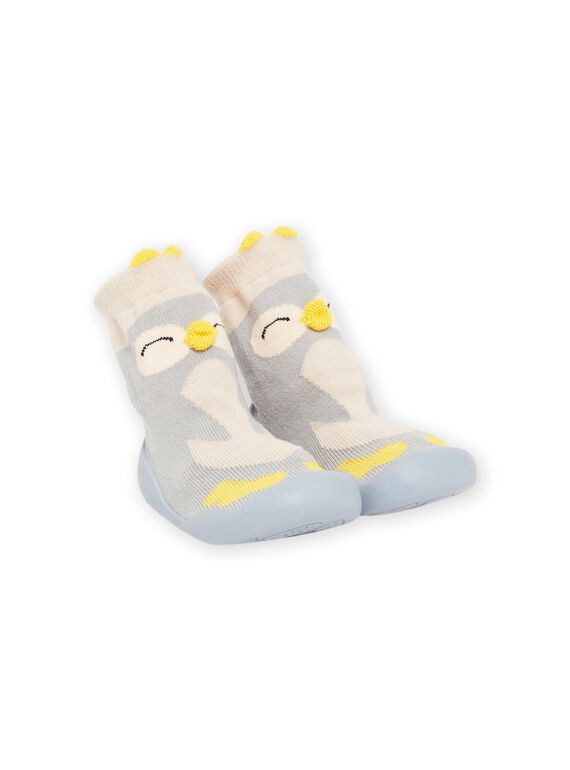 Chaussons chaussettes à animation pingouin et semelle flexible PUCHO7PING / 22XK3845D08C218