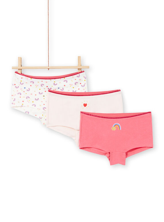 Lot de 3 shortys assortis enfant fille MEFAHOTARC / 21WH11B1SHY001