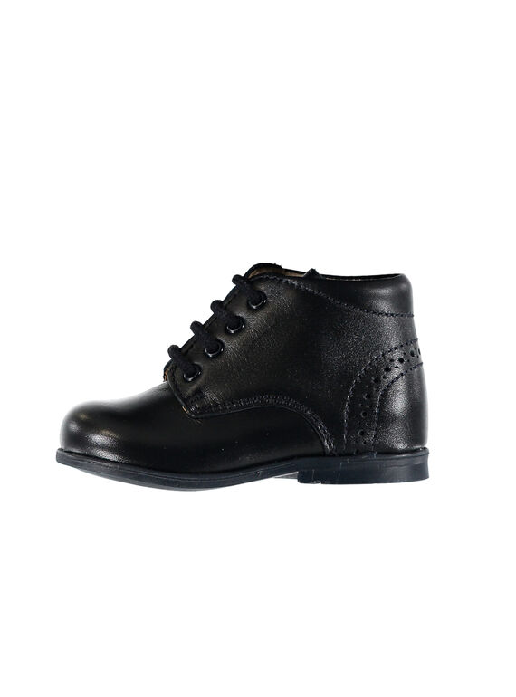 Bottillon mixte cuir marine  GBGBOTIESS / 19WK38B1D0F070