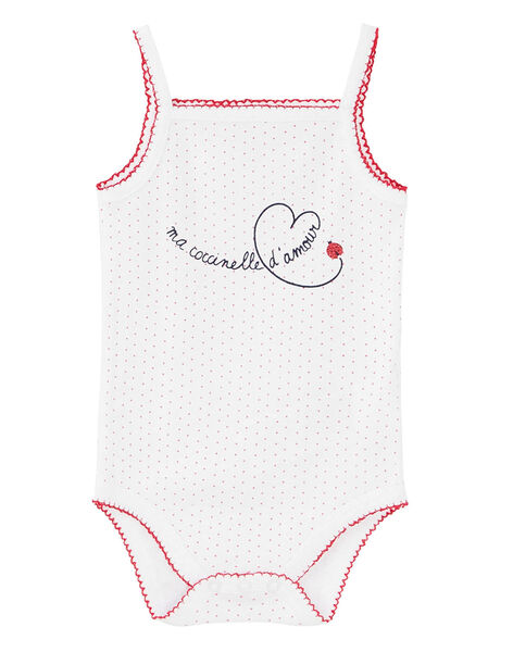 Body Bebe Fille A Bretelles Blanc A Partir De Bebe Dpam