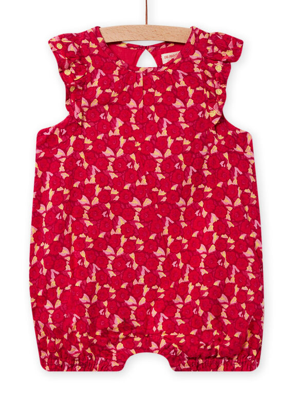 Barboteuse prune bébé fille NIFLABAR / 22SG09R1BAR709