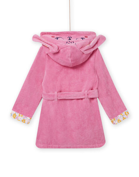 Robe de chambre rose à capuche animation lapin enfant fille NEFAROBRAB / 22SH11G1RDCD330