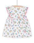 Robe blanche à imprimé fleuri RIPOPROB3 / 23SG09X1ROB000