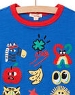 Tee Shirt Manches Courtes Bleu NOLUTI2 / 22S902P1TMC702