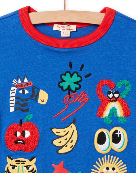 Tee Shirt Manches Courtes Bleu NOLUTI2 / 22S902P1TMC702