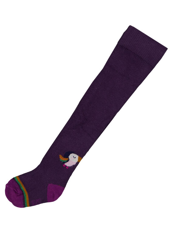 Collant avec motif en bas de jambe  GYIVIOCOL / 19WI09R1COL708