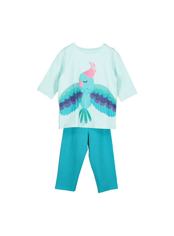 Pyjama en coton fille FEFAPYJPLU / 19SH1194PYJ203