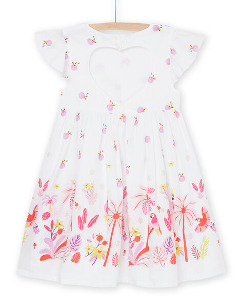 Robe blanche à imprimé fantaisie RANEOROB4 / 23S901O2ROB000