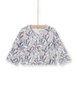 Veste réversible face unie gris chiné et face imprimé jungle LOU1VEST / 21SF05H1VES000
