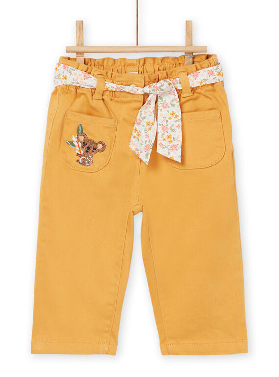 Pantalon avec ceinture à imprimé fleuri RIMAGPAN2 / 23SG09T2PANB107