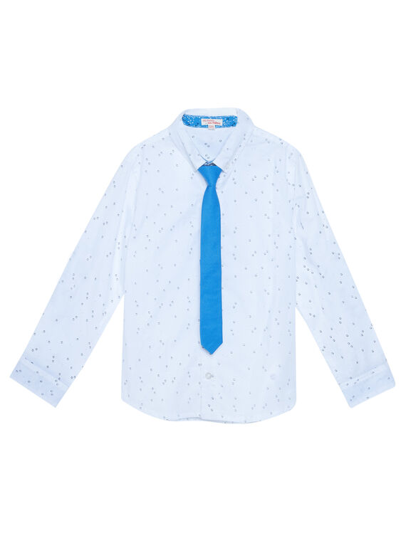 Chemise blanche imprimée garçon JOSOCHEM1 / 20S90282CHM000