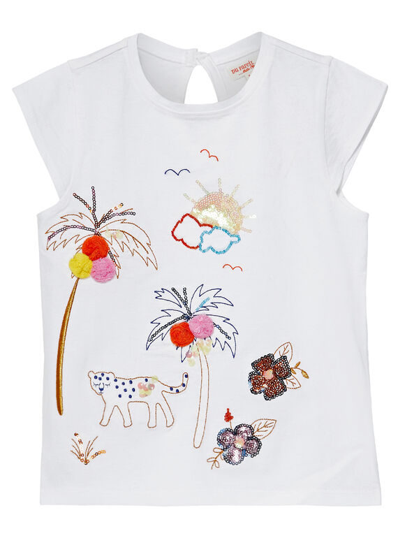 Tee Shirt Manches Courtes Ecru JATROTI2 / 20S901F1TMC001