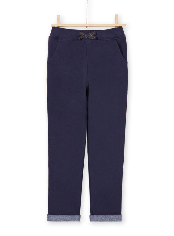 Jogging bleu marine enfant fille MAJOBAJOG3EX / 21W90114JGBC205
