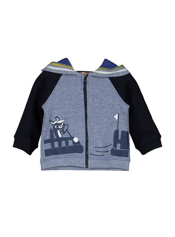 Gilet zippé à capuche bébé garçon FUCOHOJOG / 19SG1082GIL099