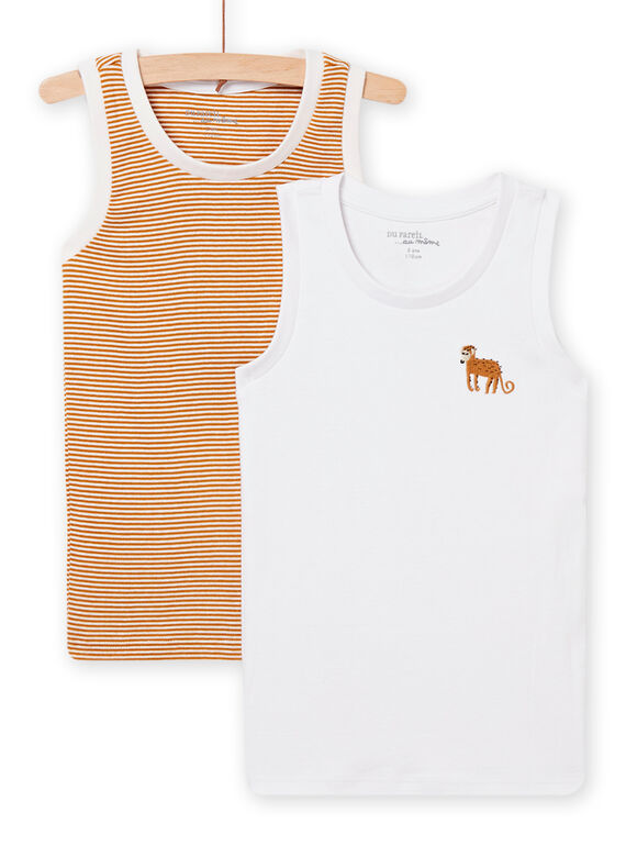 Lot de 2 débardeurs assortis enfant garçon NEGODELSIN / 22SH12I2HLI812