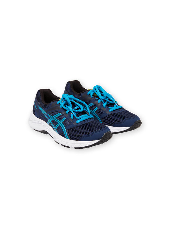 Baskets bleu marine et turquoise Asics enfant garçon GGCONTENDG / 19WK36P2D4Q070
