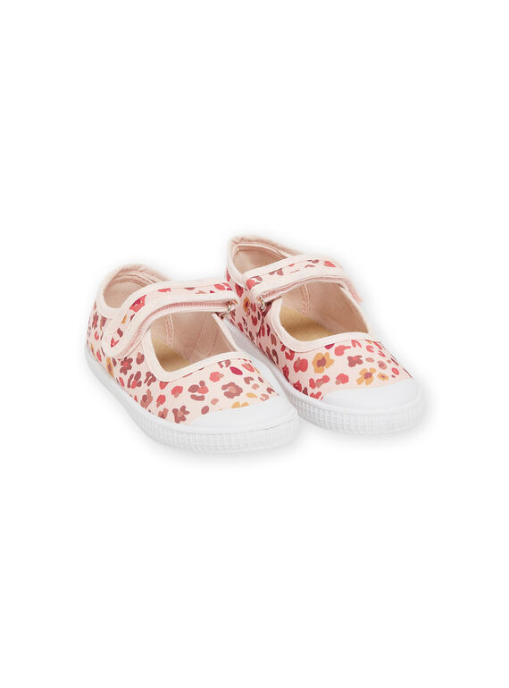 Babies roses en toile à imprimé léopard RATOILEOP / 23KK3573D17415