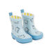 Bottes de pluie bleues à imprimé chats