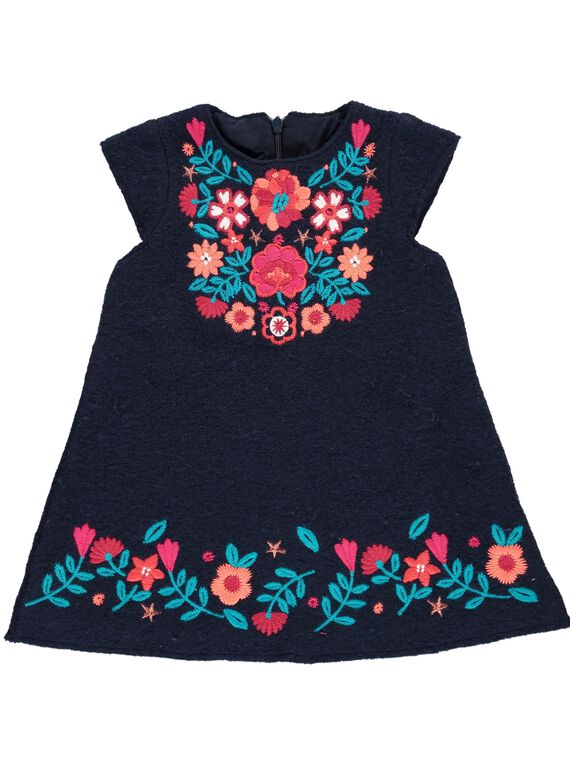 Robe en drap de laine bébé fille DITRIROB4 / 18WG09D3ROBC205