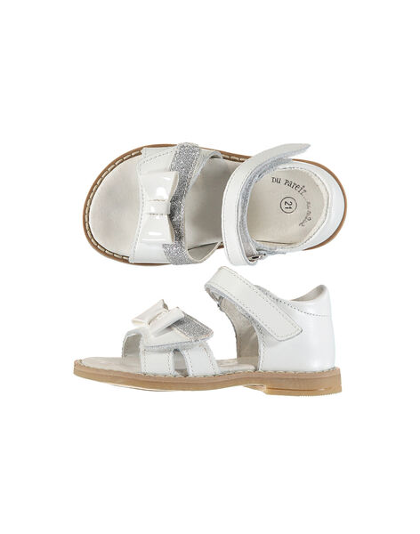 Sandale ville cuir bébé fille FBFSANDVEL / 19SK37C3D0E000