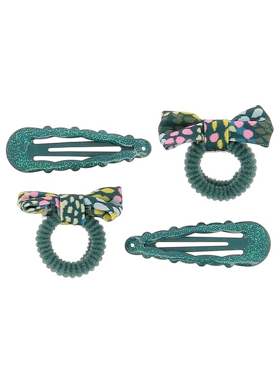 Lot de barrettes et élastiques fille DYAVECLIC2 / 18WI0172BRT714