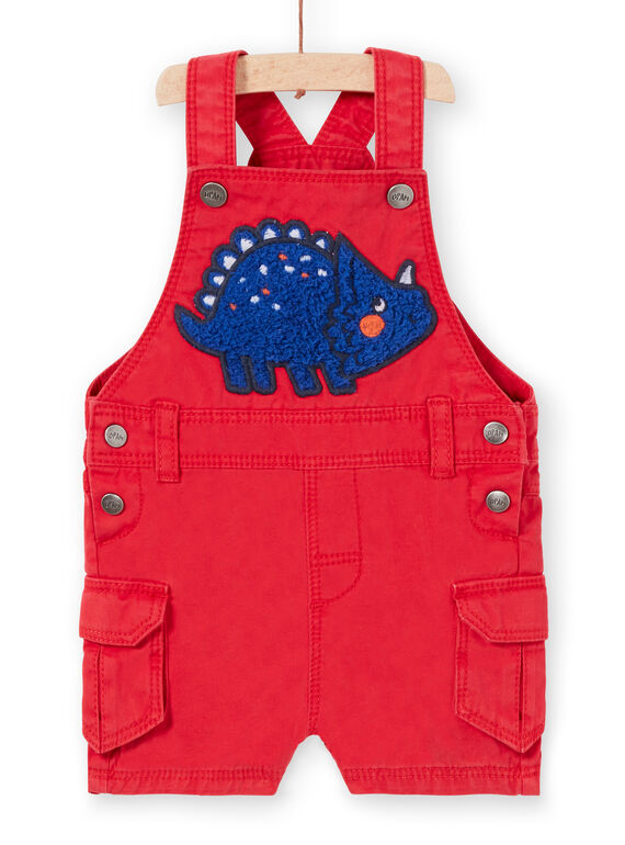 Salopette courte rouge bébé garçon LUCANSAC / 21SG10M1SACF505