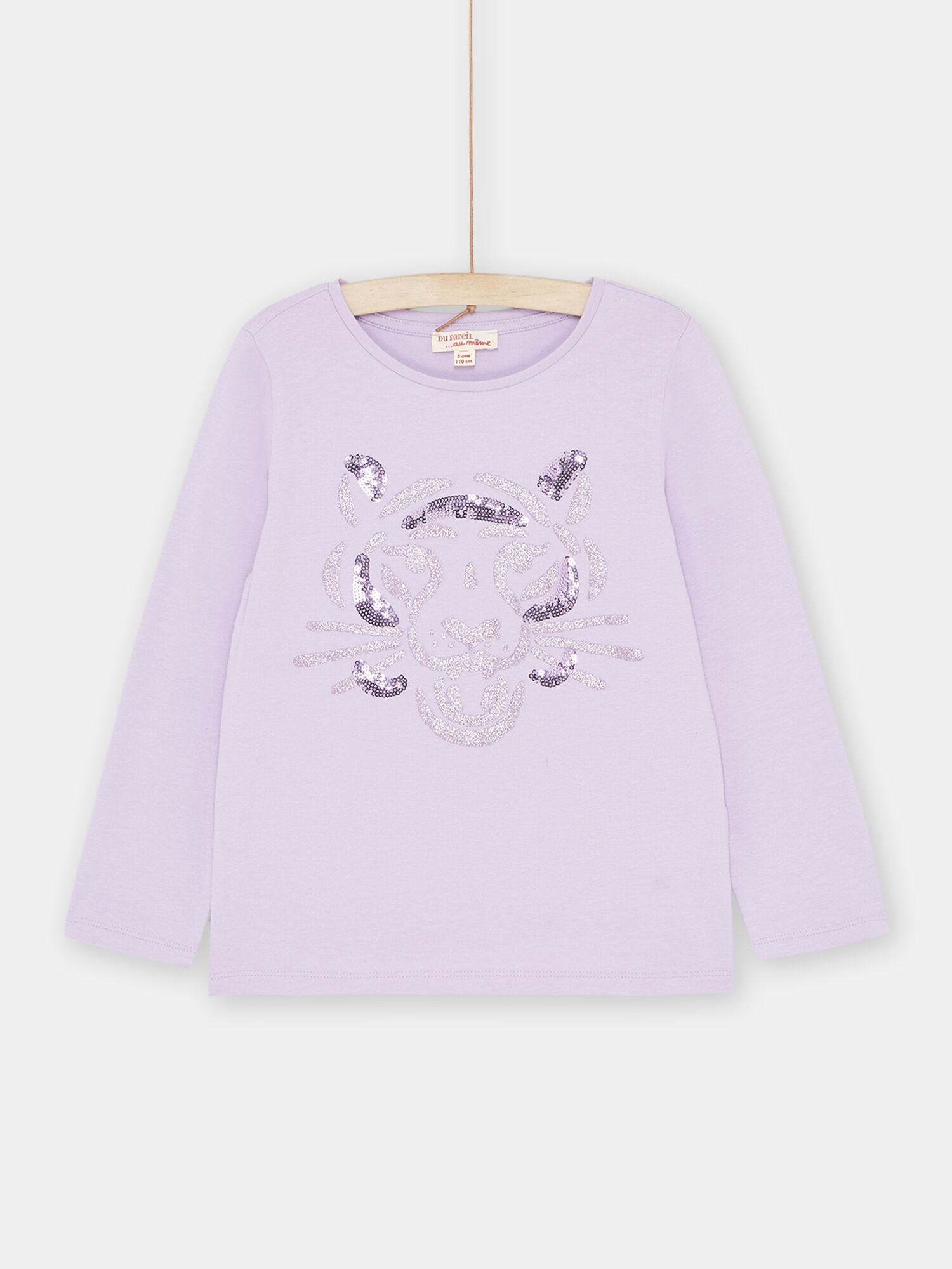 T Shirt en sequin mauve fille T shirt et D bardeur fille DPAM