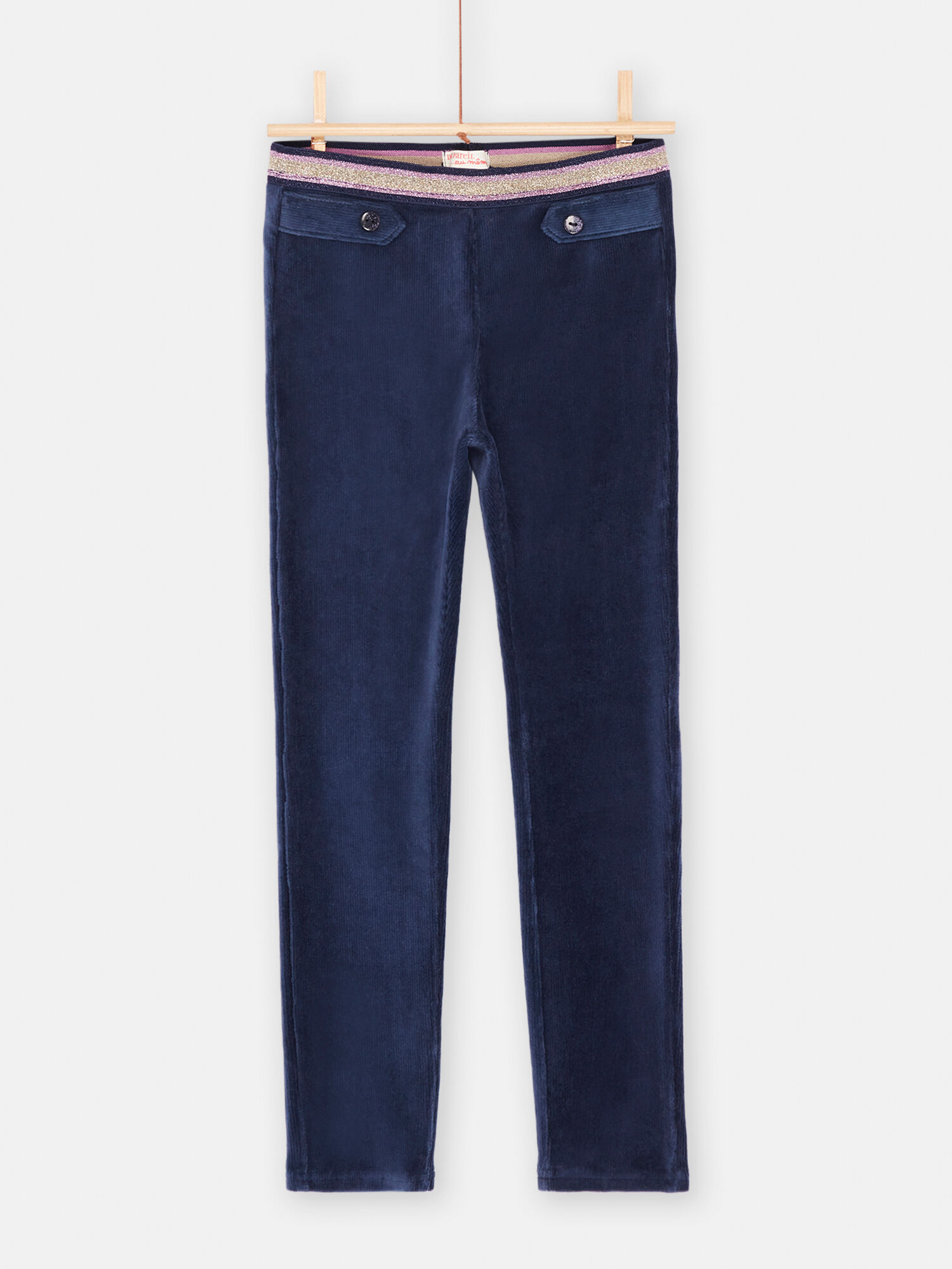 Pantalon bleu shop marine fille