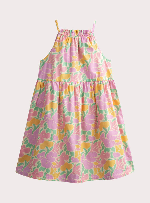 Robe imprimé fleurs à bretelles  WAJOROB2 / 25S901L1ROBB103