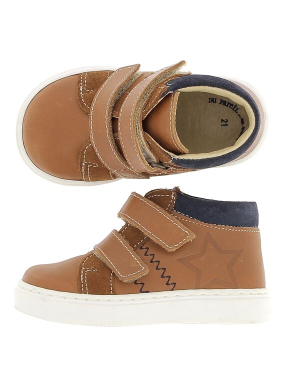 Basket de ville en cuir bébé garçon DBGBASMEL / 18WK38T6D3F804