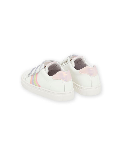 Basket cuir velcros fille glitter RABASRAINB / 23KK3524D3F000