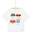 T-shirt à manches courtes à motif chats - Mixte ROSPATI5 / 23S902P5TMC000