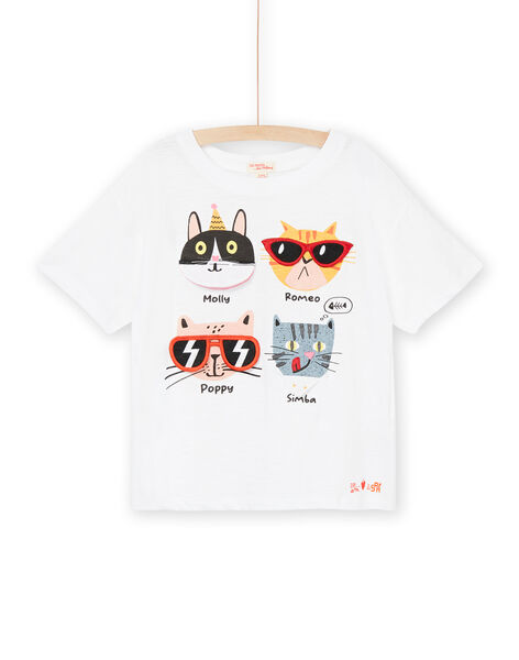 T-shirt à manches courtes à motif chats - Mixte ROSPATI5 / 23S902P5TMC000