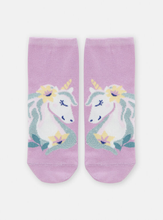 Chaussettes licorne pour fille TYAPOCHO1 / 24SI0186SOQ326