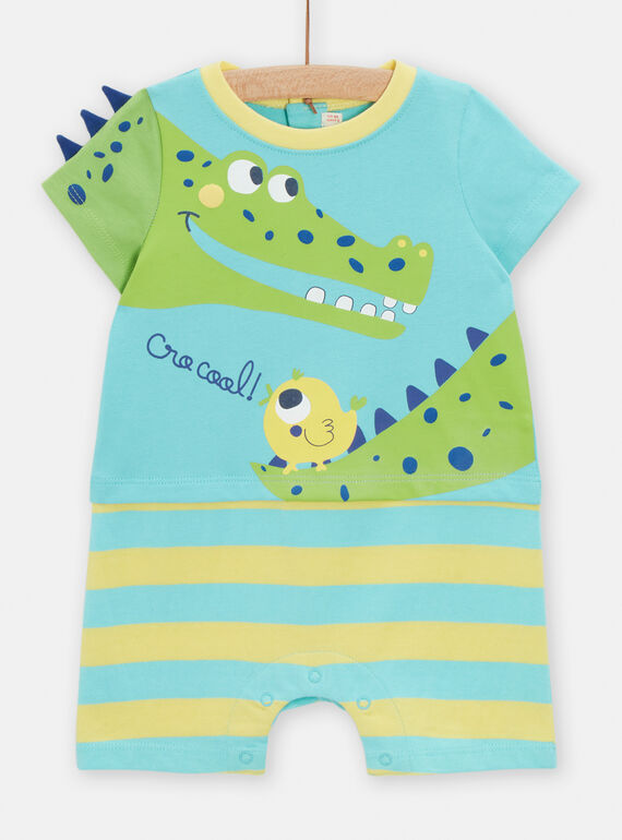 Grenouillère animation crocodile pour bébé garçon TEGAGRECRO / 24SH1455GREC215