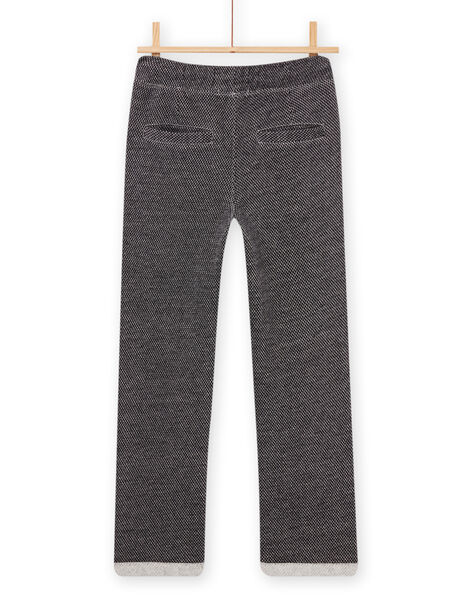 Pantalon à revers et taille élastiquée gris POKAJOG / 22W902L1JGB090