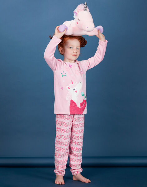 Pyjama Enfant Fille Rose Motif Licorne Pyjama Enfant Dpam