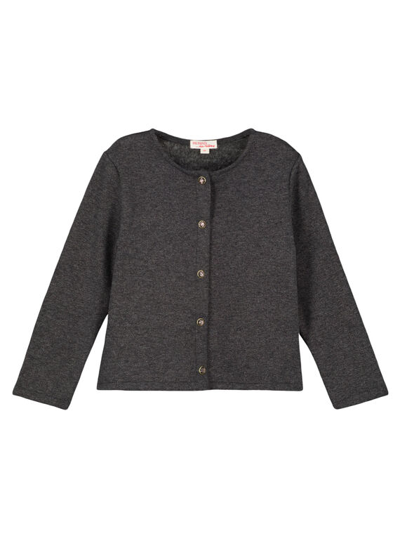 Cardigan Gris anthracite chiné GAJOFCAR2 / 19W901L6D3C944