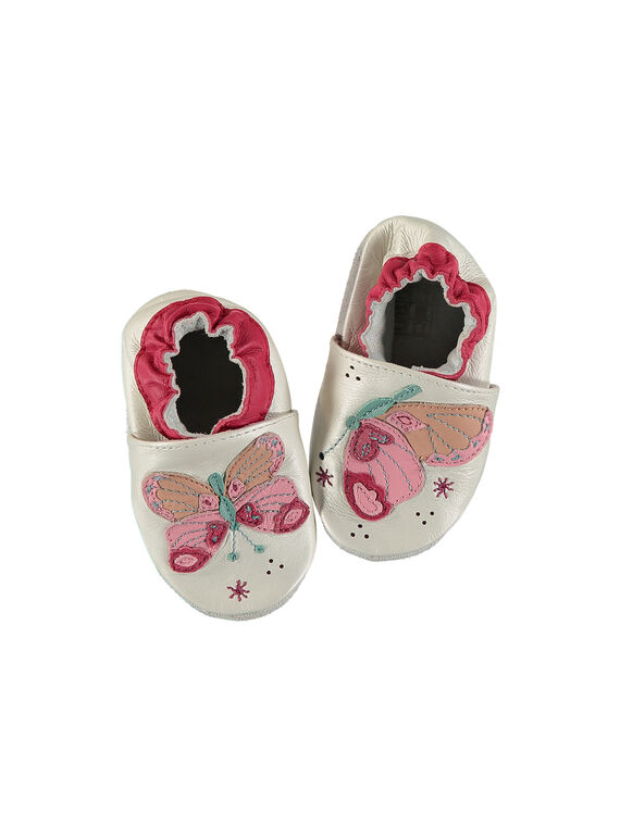 Chausson bébé fille en cuir FNFPAP / 19SK3736D3S301