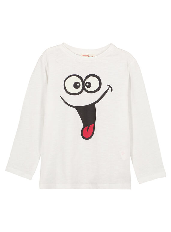 Tshirt Manches Longues col Rond Ecru GOJOTISLU2 / 19W90245D32001