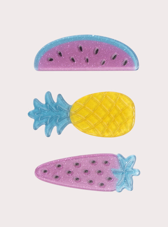 Lot de 3 barrettes fruits pour fille WYAJOCLIC4 / 25SI01G1BRT302