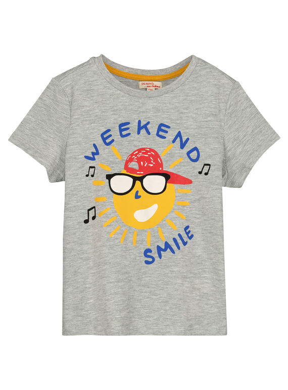 Tee-shirt à message garçon FOJOTI1 / 19S90231D31J908