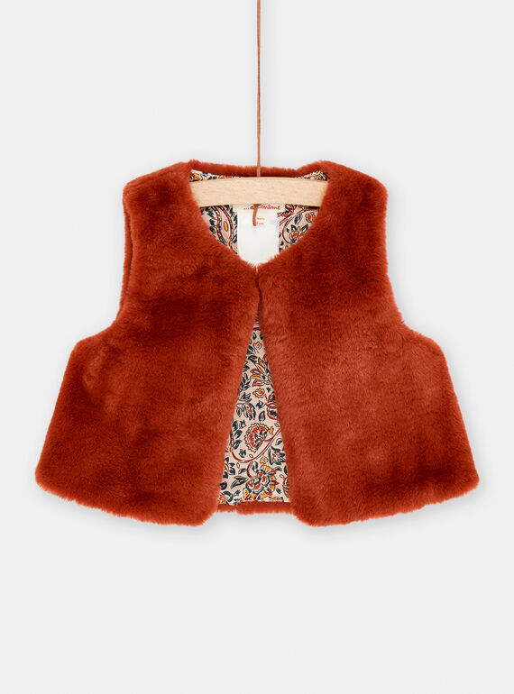 Gilet sans manches caramel SICOUCAR1 / 23WG09L2CAR420