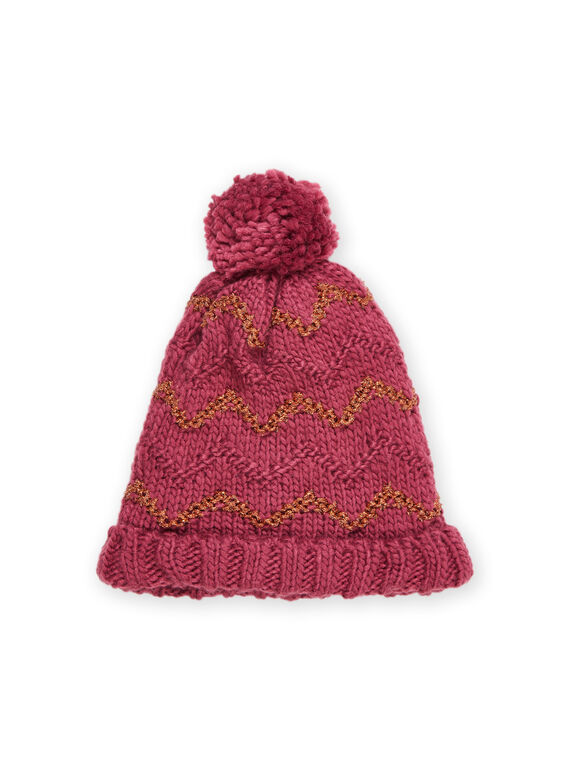 Bonnet à jacquard PYAPOMBON / 22WI01F2BON718