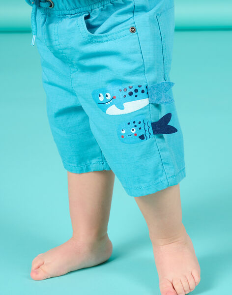 Bermuda bleu caraïbe bébé garçon NUFICBER1 / 22SG10U3BERC242