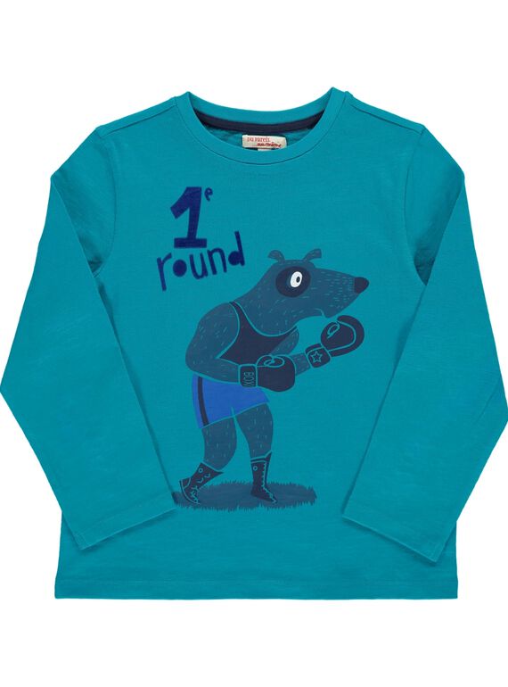 Tee-shirt manches longues 'boxe' garçon DOTRITEE5 / 18W902D5TMLC217