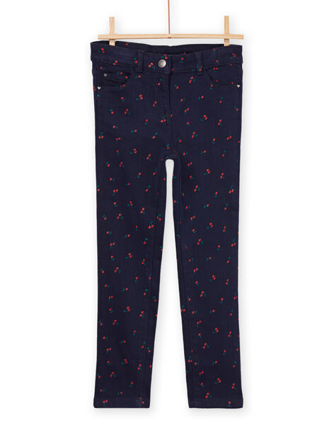 Pantalon en toile à imprimé cerise PAJOPANT2 / 22W901B3PAN070