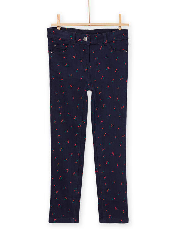 Pantalon en toile à imprimé cerise PAJOPANT2 / 22W901B3PAN070